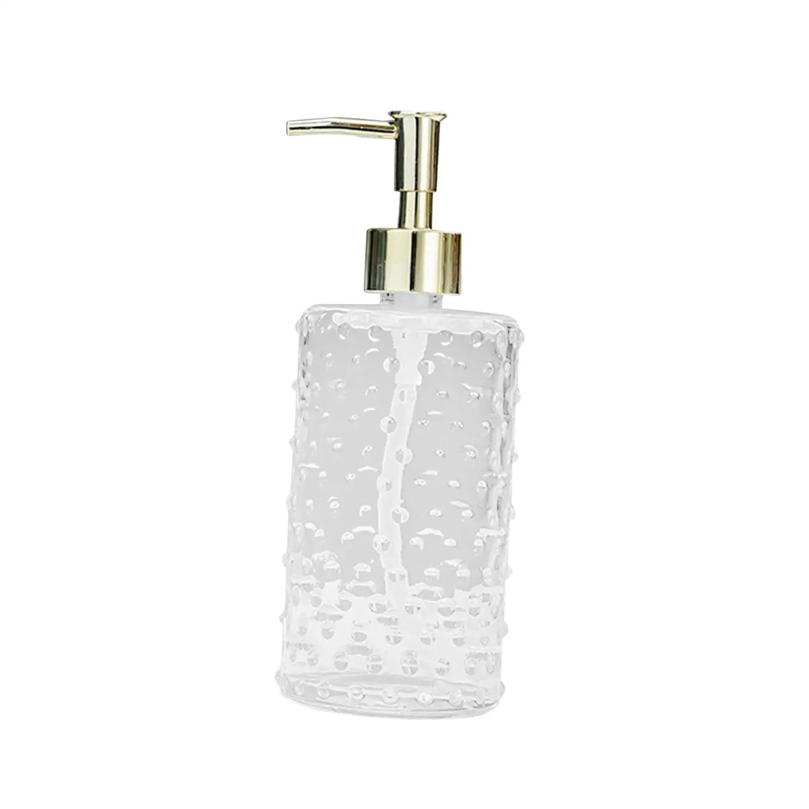Dispenser di Sapone Manuale 420ml Ricaricabile con Pompa, Erogatore di Sapone Liquido per Lavanderia, Bagno, Bancone, Ristorante, Decorazione