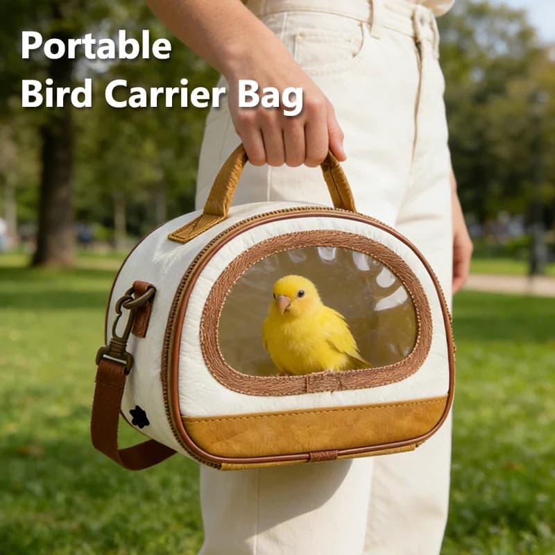 NUOVA Borsa Trasportino per Uccelli Portatile Design Traspirante Borsa per Piccoli Animali da Mano e a Tracolla Adatta per Pappagalli Criceti Ricci Scoiattoli