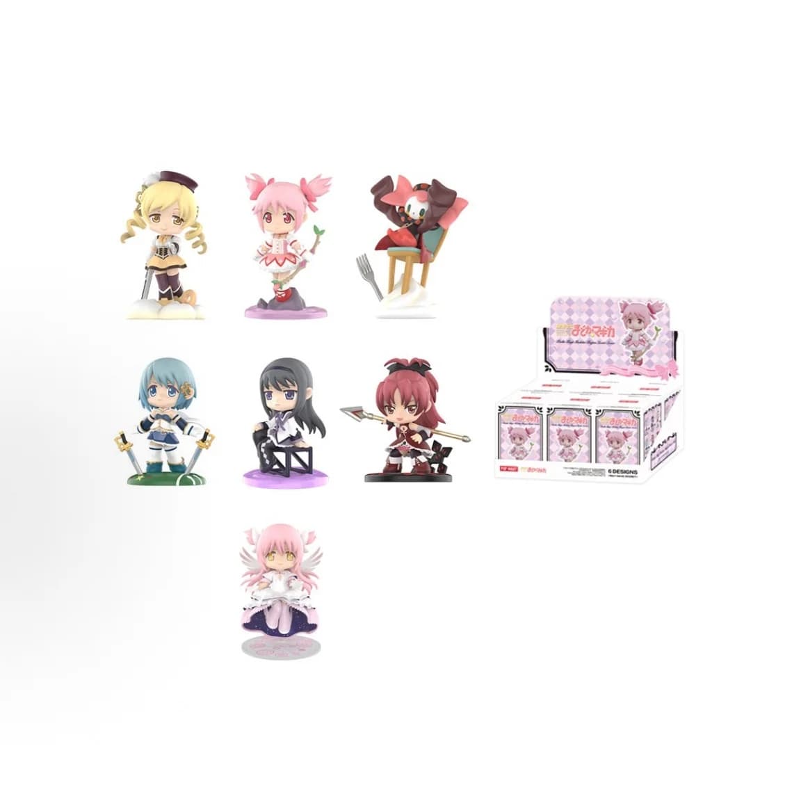 POP MART PUELLA MAGI MADOKA MAGICA Series Trendy Blind Random Box Toys Mystery Box Guess Bag Action Figure Surprise Gift