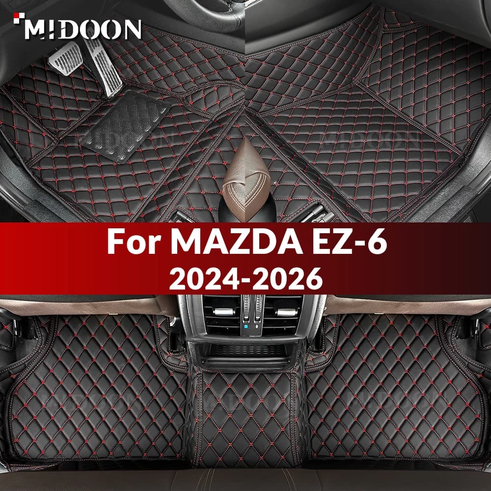 MIDOON Tappetini Auto Personalizzati per MAZDA EZ-6 2024-2026, Copertura in Moquette, Accessori Interni, Protezione e Ricambi