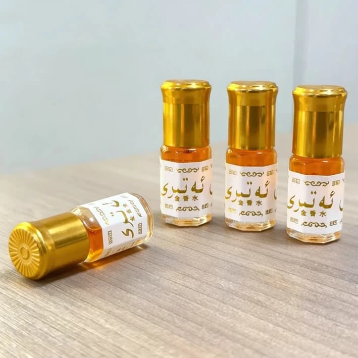 Profumo roll-on portatile Gold Perfume, profumo ai feromoni a lunga durata per donna, olio essenziale, profumo fresco al cocco arabo.
