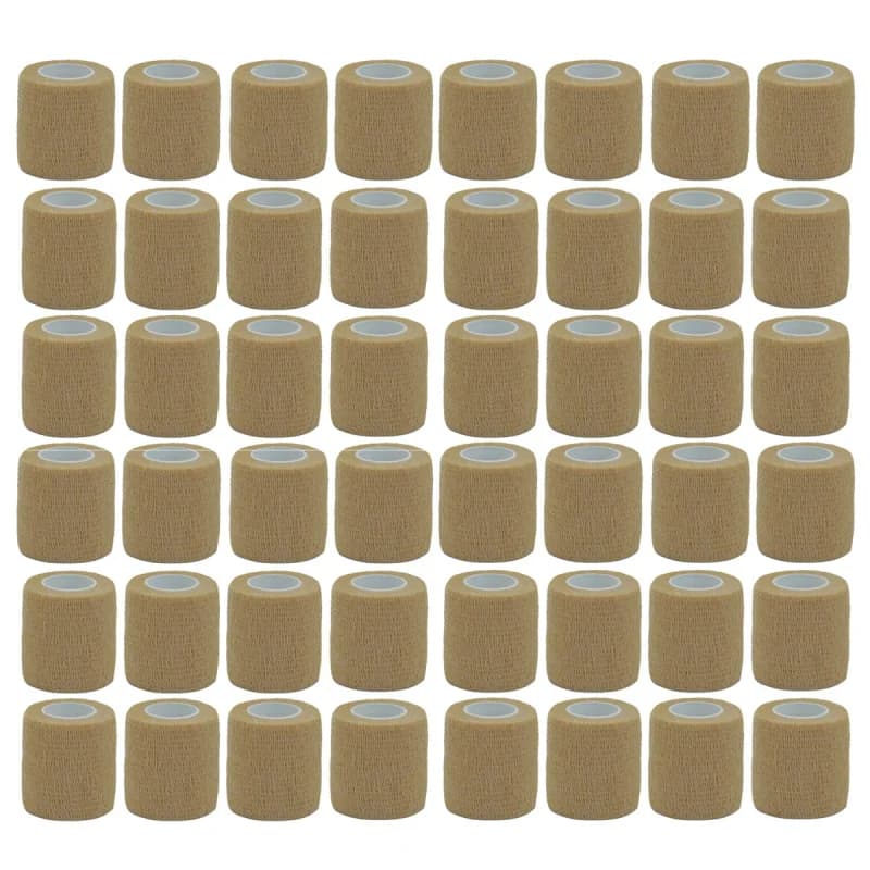 6/12/24/48 pezzi beige sport autoadesivo fasciatura elastica nastro avvolgente elastoplast per cuscinetti di supporto del ginocchio palmo della caviglia del dito