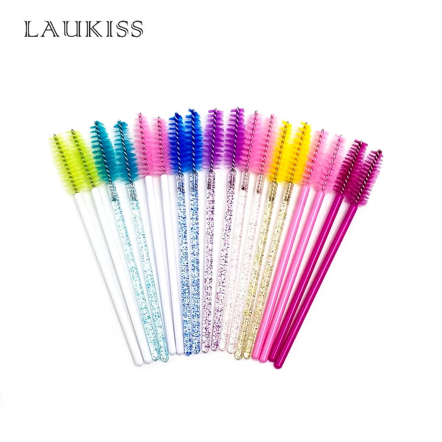 50/100 pieces eyelash brushes reusable eyebrow brushes sticks for Mascara brushes applicator brushes for hairdressing brushes makeup brushes