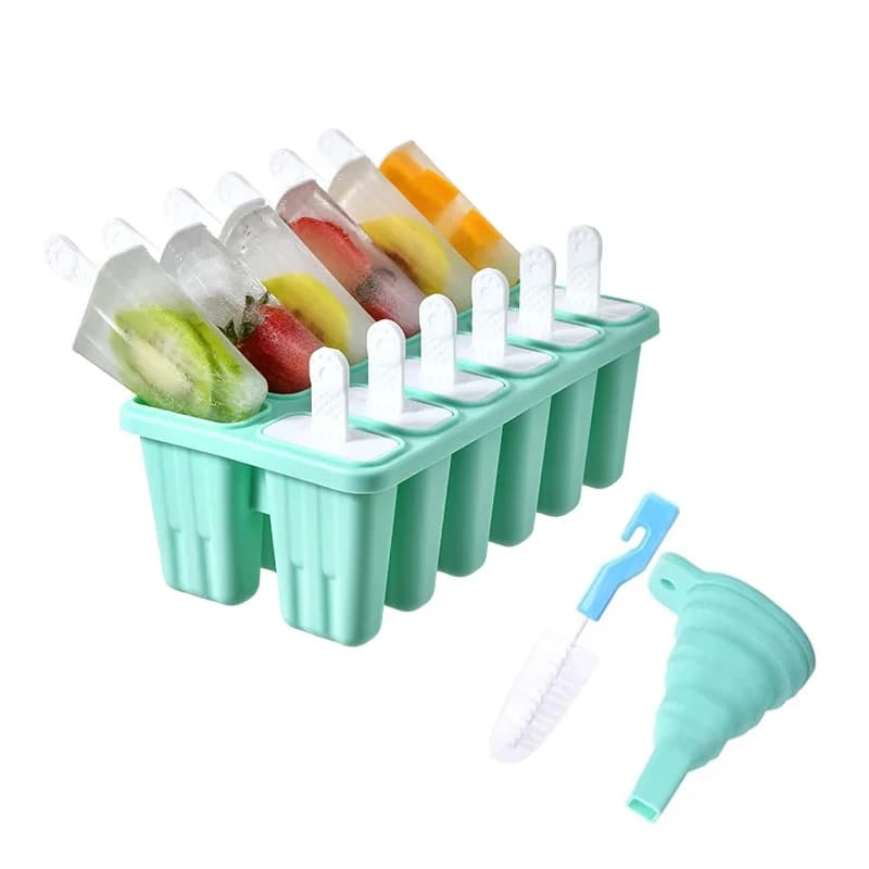 Stampi per gelato stampo per cubetti di ghiaccio congelato stampo per ghiaccioli stampo per lecca lecca congelatore fatto in casa con bastoncini gratuiti stampo per bastoncini da cucina per ghiaccioli