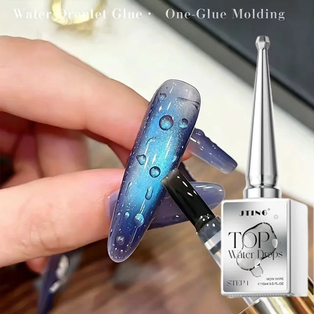 1/2Pcs Summer Clear Water Droplet Gel Nail Polish 3D Waterdrop Drop Bubble Effect Nails Gel Polish Soak Off UV Manicure Varnish