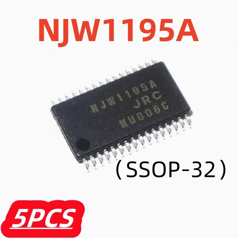 5 Pz/lotto 100% Nuovo NJW1195AV NJW1195A SSOP32 Controller di Volume Elettronico a 4 canali Chip Originale