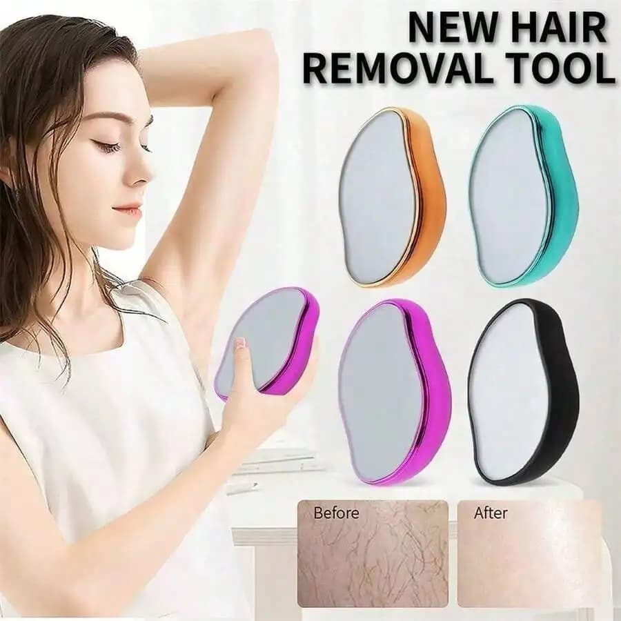 Manual Hair Removal | Gentle Depilation & Smooth, Waterproof & Reusable Hair Remover Back, Arms, And Full Body | Transparent Design, Batteryless, Unisex, Multiple Colors Epilator Shaver Women Body Hair Removal