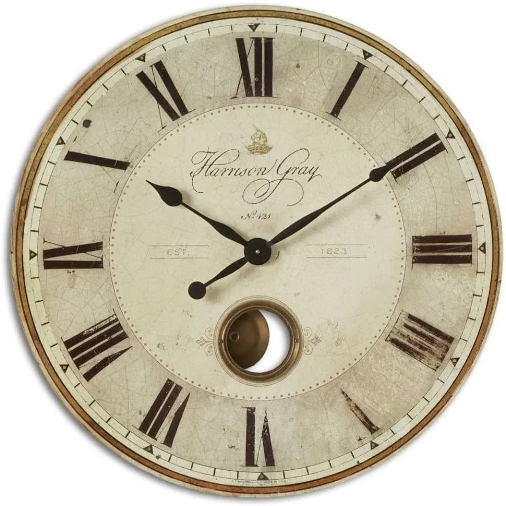 06033 Orologio da parete Harrison grigio pollici, 30 rotondi