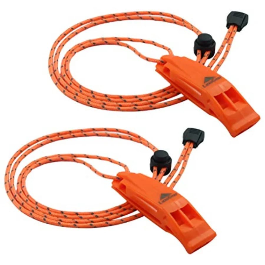 Emergency Whistles with Lanyard Safety Whistle Survival Shrill Loud Blast for Kayak Life Vest Jacket Boating Fishing Boat Campi