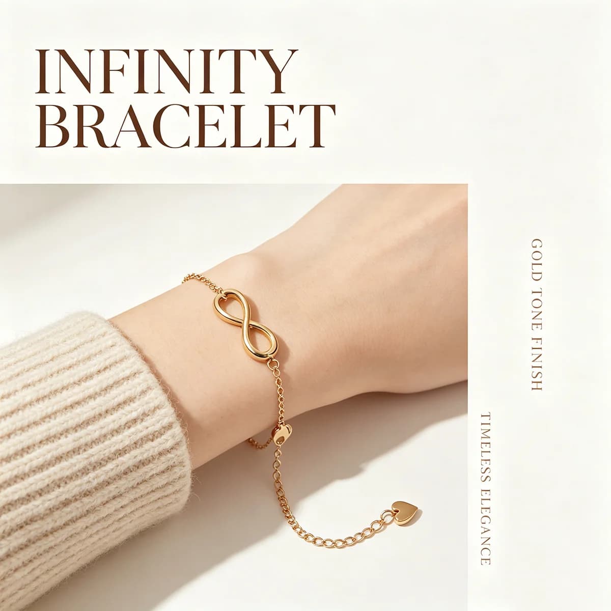 Dainty Figure 8 Infinite Link Bracelet Set, Minimalist Infinity Symbol Thin Chain Wristband, Adjustable Extension Hand Jewelry Gift for Women Teen Girls Birthday Graduation Christmas Valentine