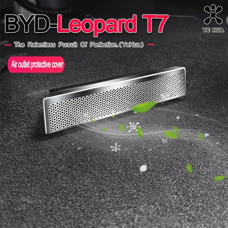 For BYD 2025-26 Formula Leopard Titanium 7 Car Seat Back Air Grip Anti-lock Cover Protector Back Seat Exit Grill Protection