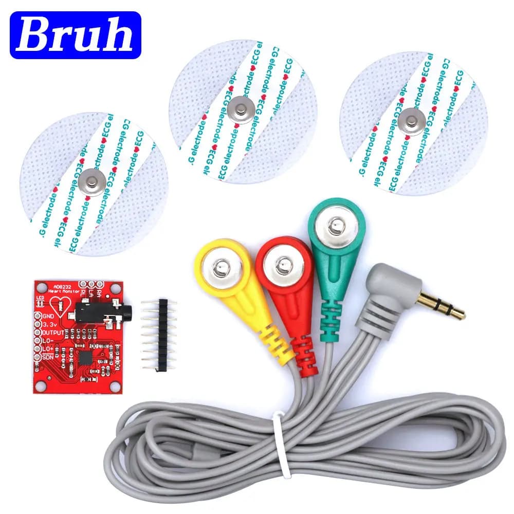 Muscle signal sensor EMG module Ecg AD8232 measurement ecg kit pulse ecg monitoring sensor for Arduino UNO R3