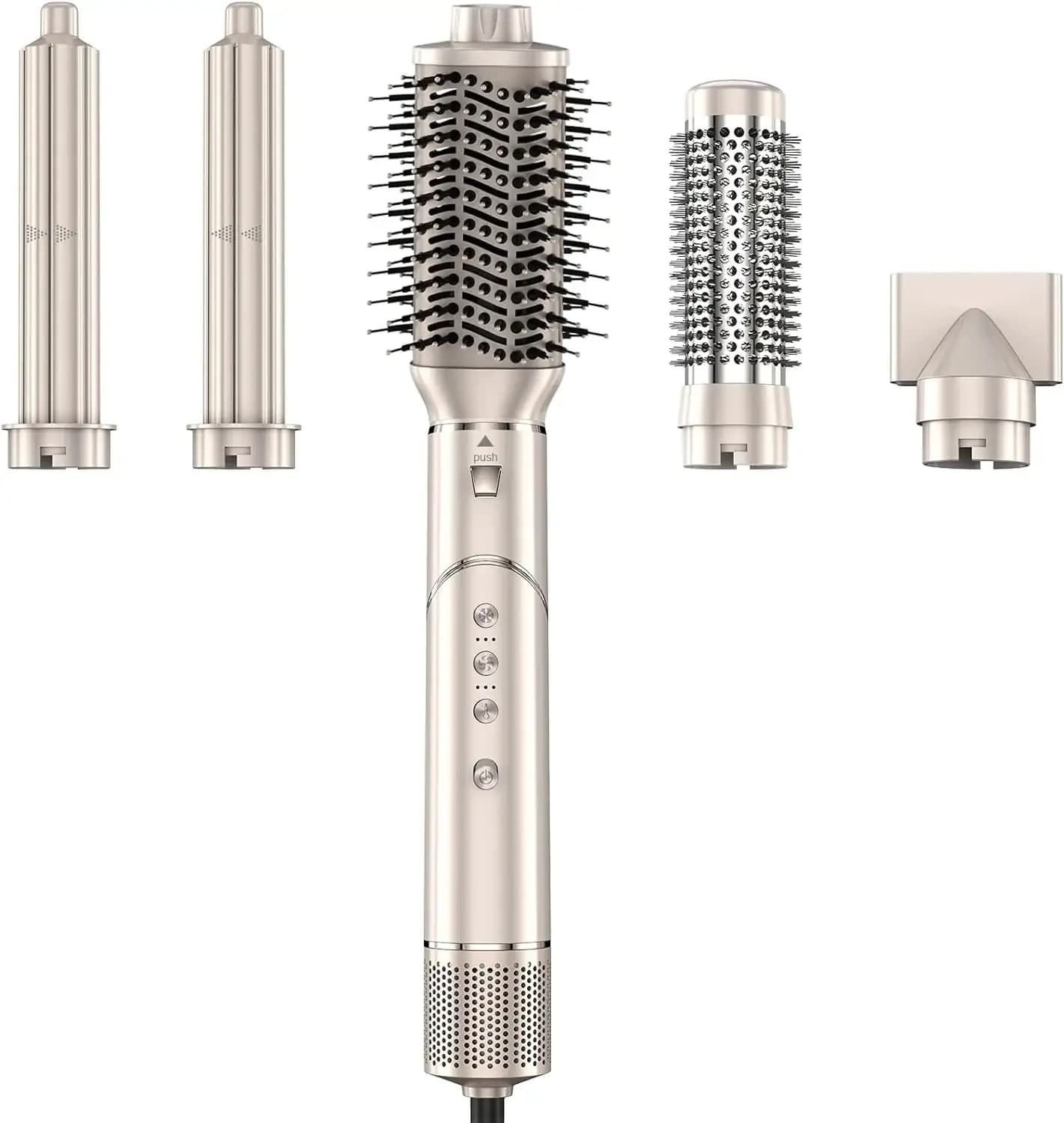 HD430 FlexStyle Sistema di asciugatura per styling ad aria Potente spazzola per asciugacapelli Multi-Styler Bigodini avvolgenti automatici Pala in metallo Hotel all'aperto