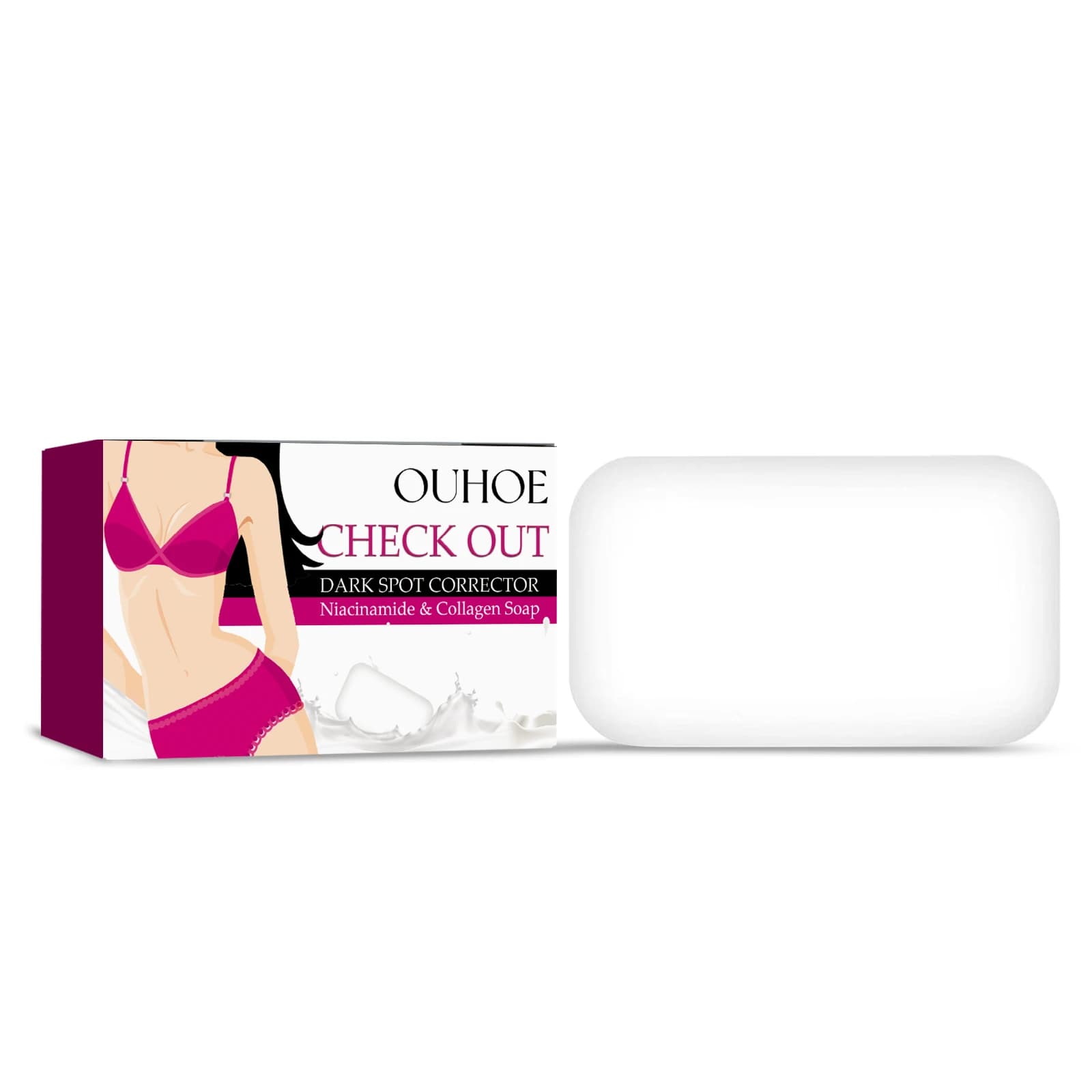 OUHOE Sapone di bellezza Ascelle Gomito Articolazione Schiarente Pelle Schiarente Pulizia del corpo Sapone da bagno idratante 3 pezzi