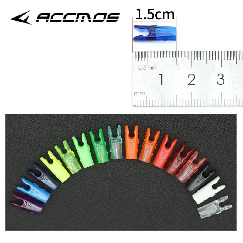 200pcs Plastic Arrow Nocks For ID 3.2 4.2 6.2 Arrow Shaft Bow Arrow Accessories Compound Recurve Bow Hunting Shooting