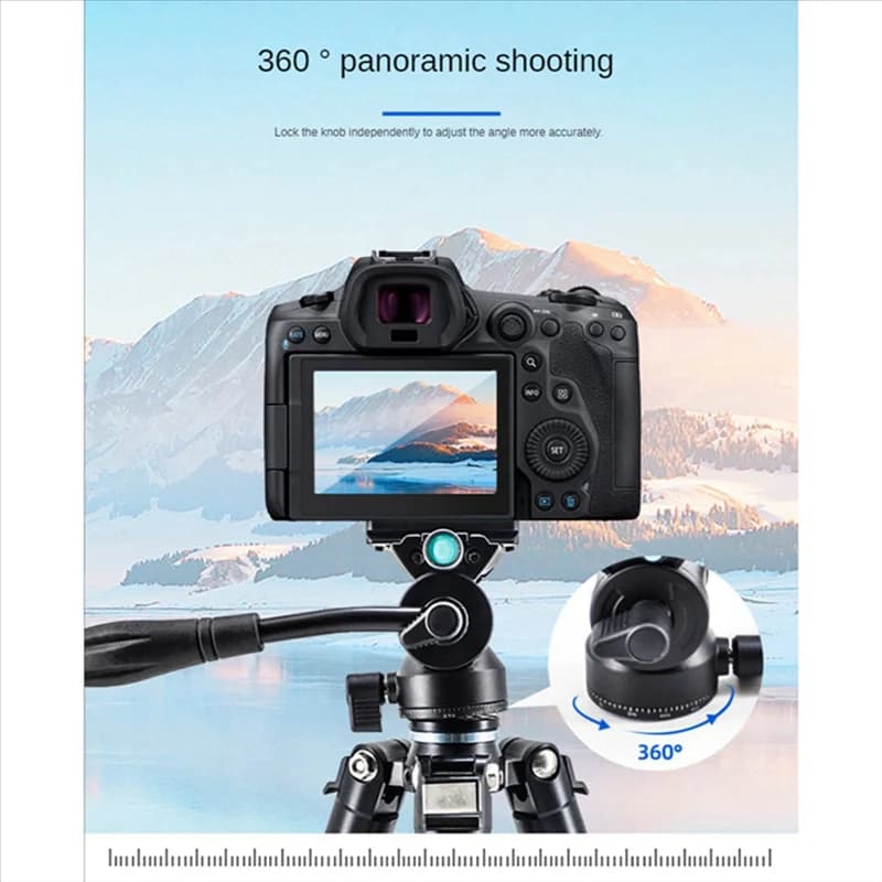 Testine di smorzamento principali Testine per fotocamera Fluido idraulico Smorzamento video Testa metallica per supporto per fotocamera monopiede treppiede