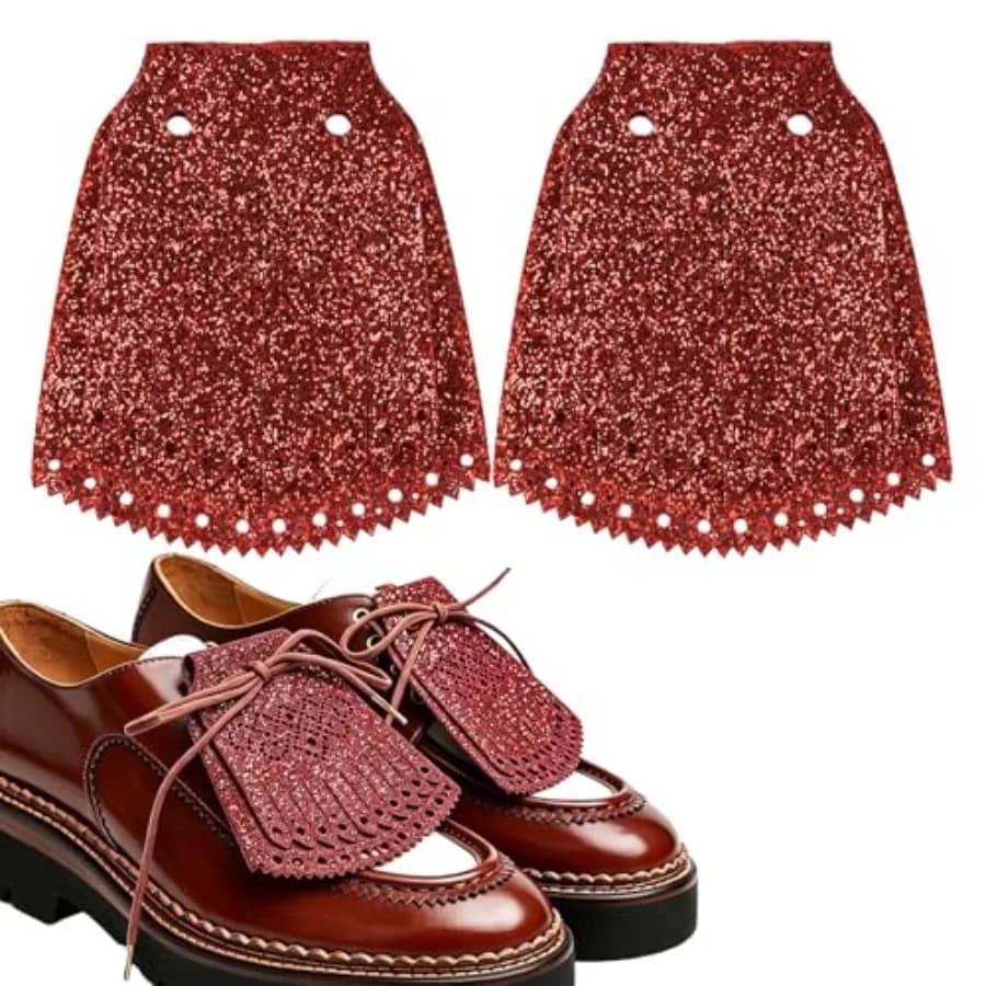 NOWNIN 2PCS Kilties Shoe Topper for Golf Shoes, Brogue Oxfords Loafers Luxe fringe design. Fits brogue oxfords and loafers. DIY