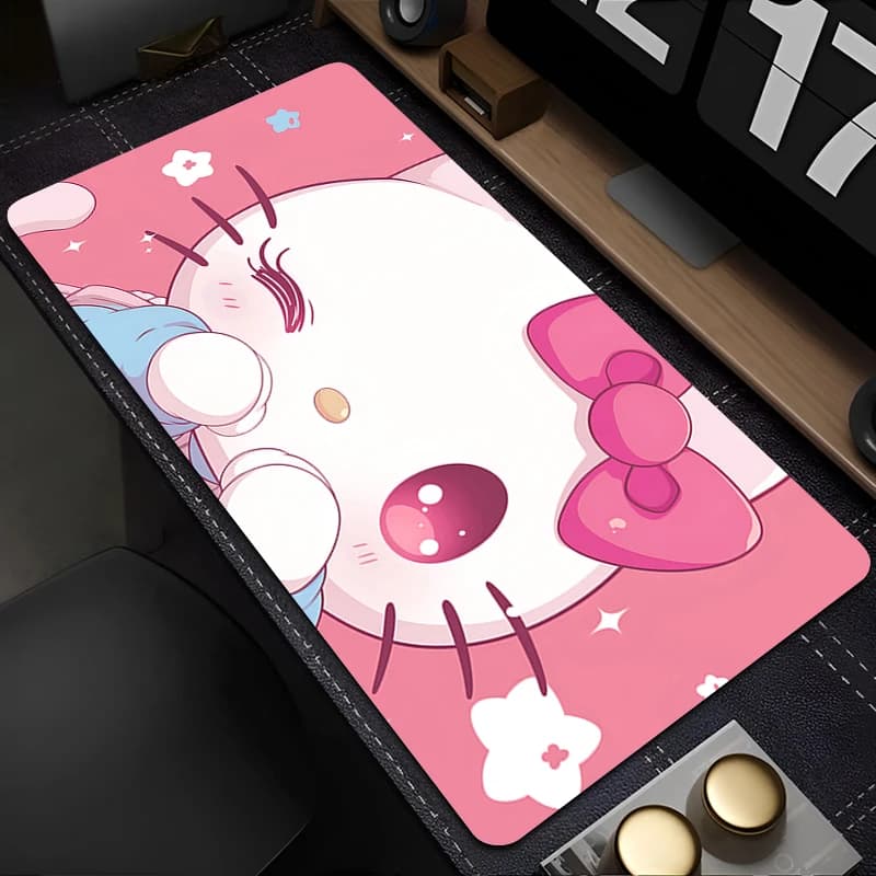 Tappetino per mouse Hello Kitty 90x40 cm Accessori da gioco PC Gamer alfombrilla Tappetino per scrivania per computer Tappetino per tastiera Varmilo per laptop Tappetino per mouse xxl