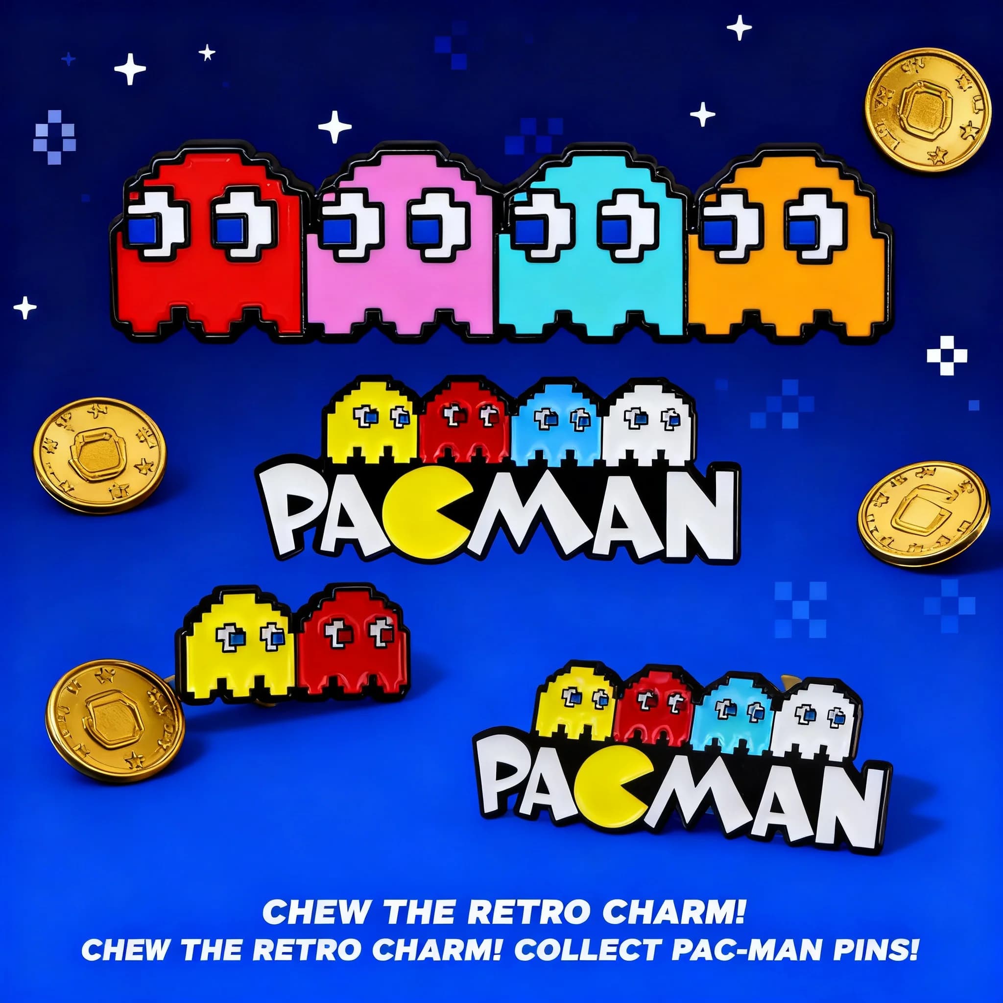 Spilla smaltata Pac-Man, bestseller transfrontaliero, accessorio per abbigliamento e zaino