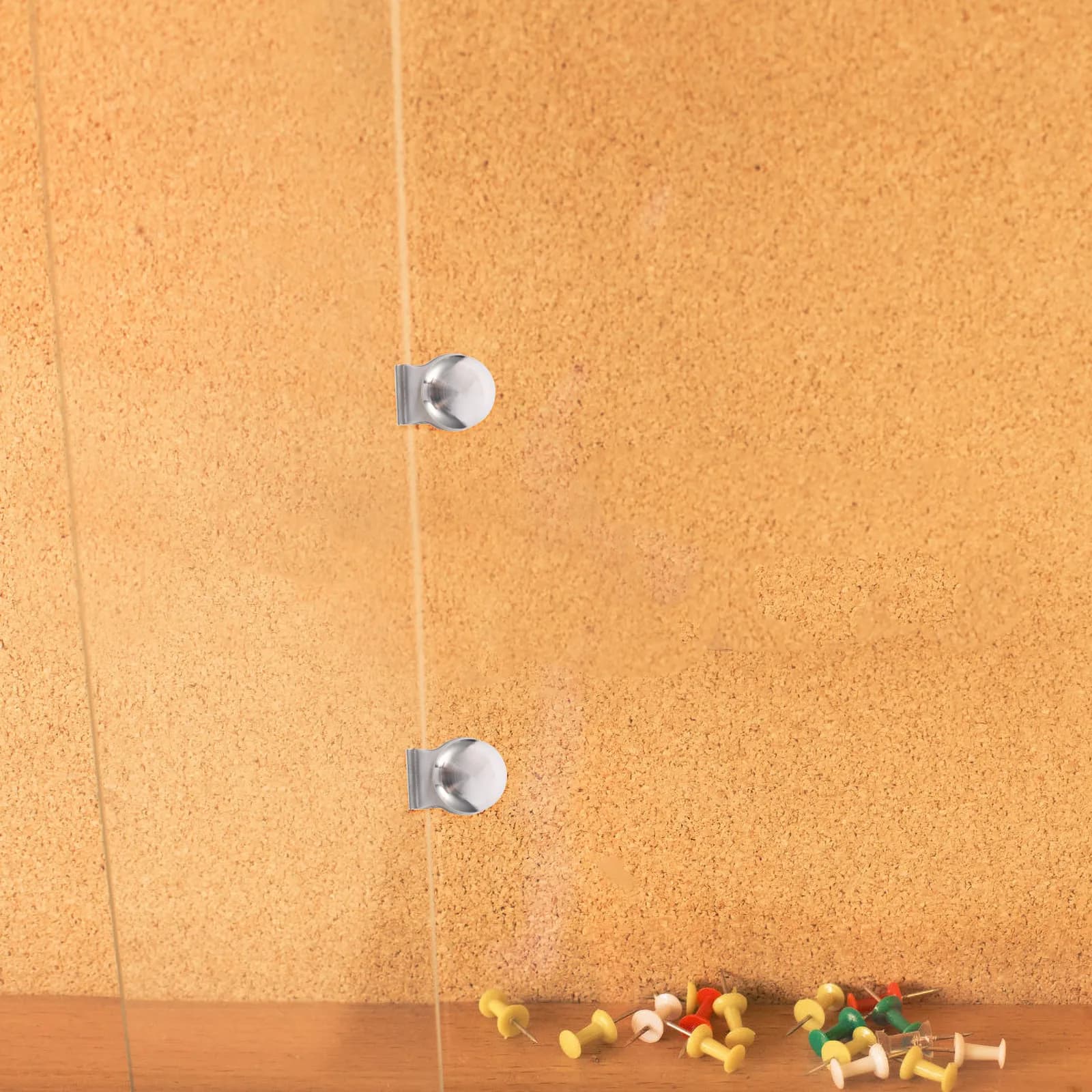 6 Pezzi Maniglia a Clip per Porta in Vetro Senza Foratura, in Lega di Zinco, Bordo Liscio, Facile Installazione per Armadi, Librerie, Portabottiglie, Doccia, Cucina