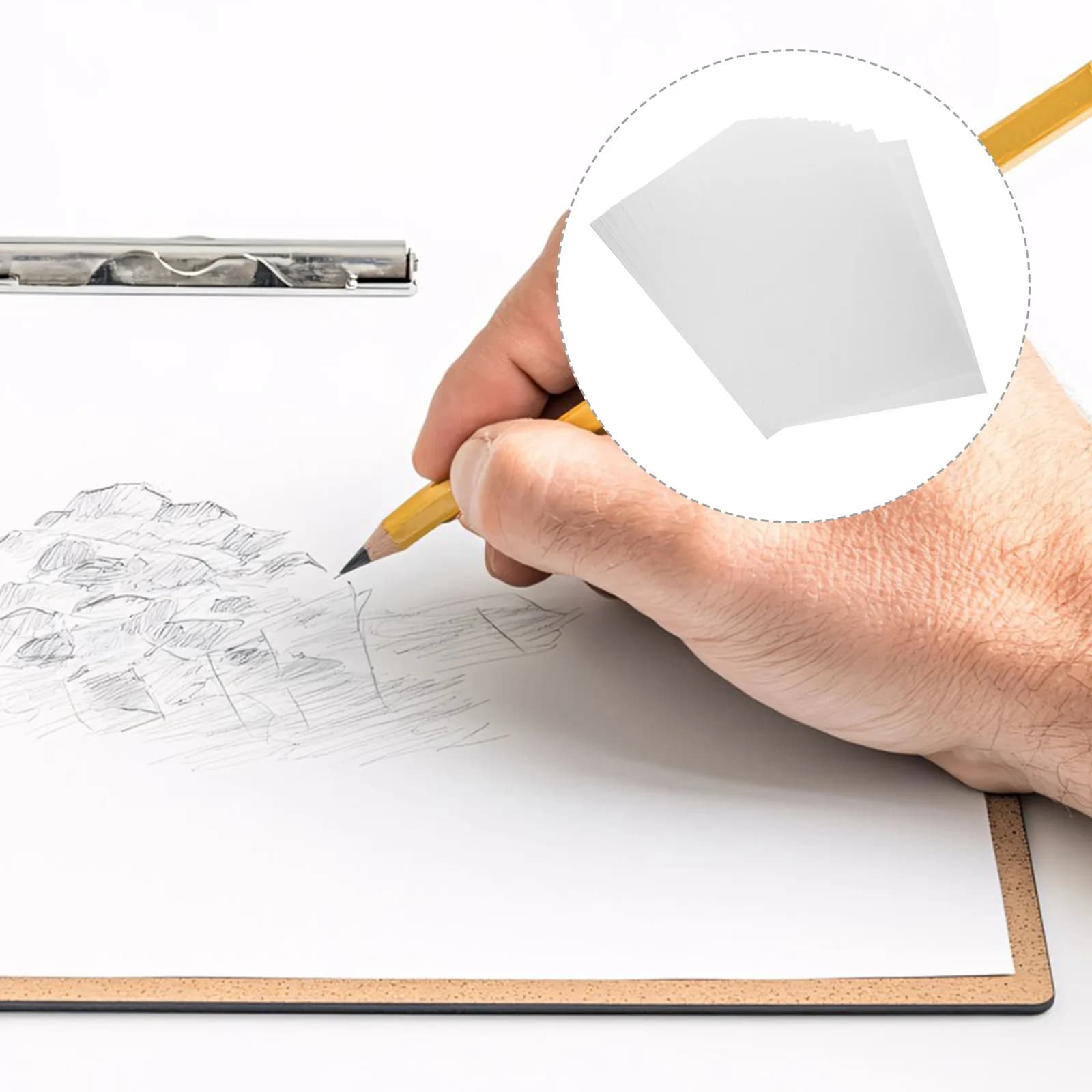 50Sheets A3 Drawing Paper Premium Acid-Free PH Neutral Smooth Thick Sketch Paper for Pencils Ink Crayons Pastels Watercolor