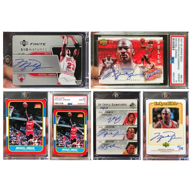 Carte Collezionabili Fai-da-Te 2007-08 UD Chicago Bulls Jordan Hero Signature Card Pack, Regali di Natale e Compleanno, Giocattoli