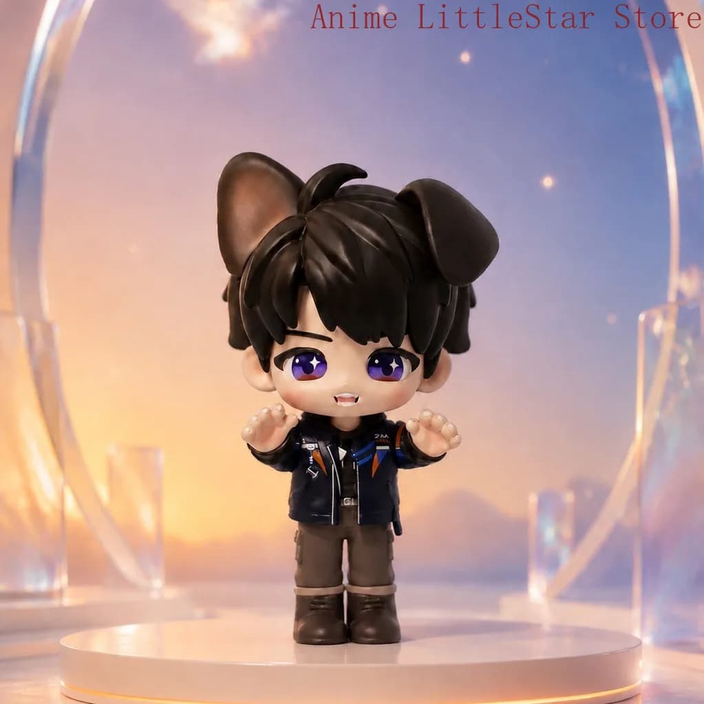 Love and Deepspace Caleb Cosplay Q version Figurine Model Cartoon Garage Kits Desktop Mascot Student Accessory Fans Gift