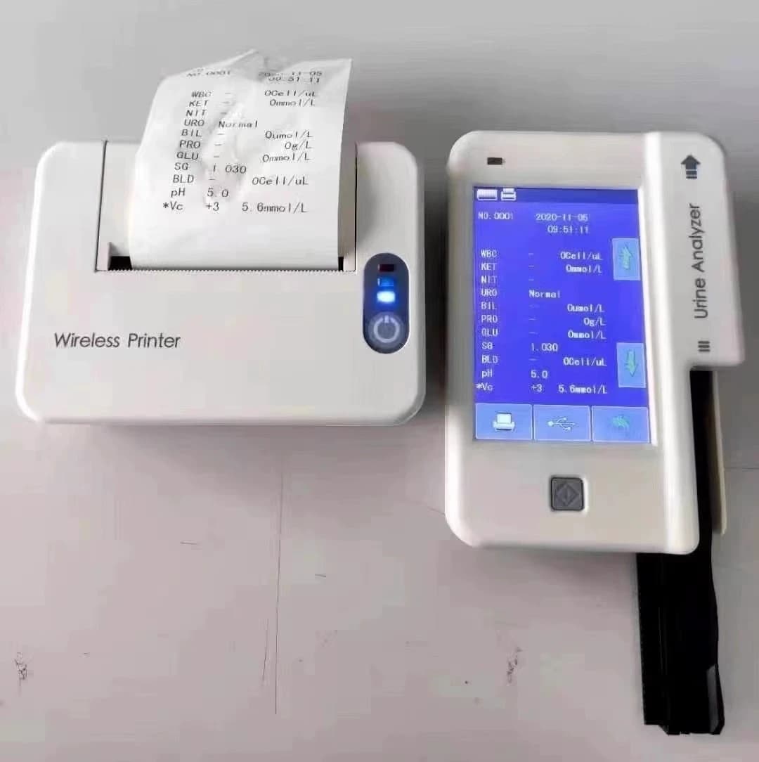 Portable Vet Urine Analyzer - UPC | 4-Wavelength Tech | Auto pH/Color Adjust | with urinalysis test strips and Wireless Printer