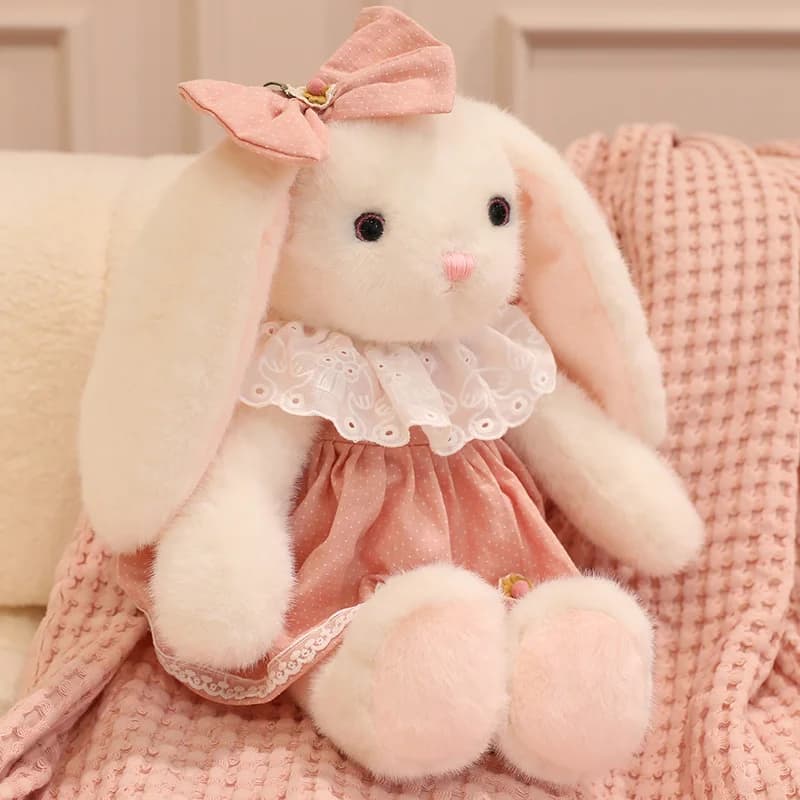 Cute Princ Dr Rabbit Doll Plu Toy Teddy Bear Comfort Pillow Children Girls Gift Soft Stuffed Toys PP Cotton Filling