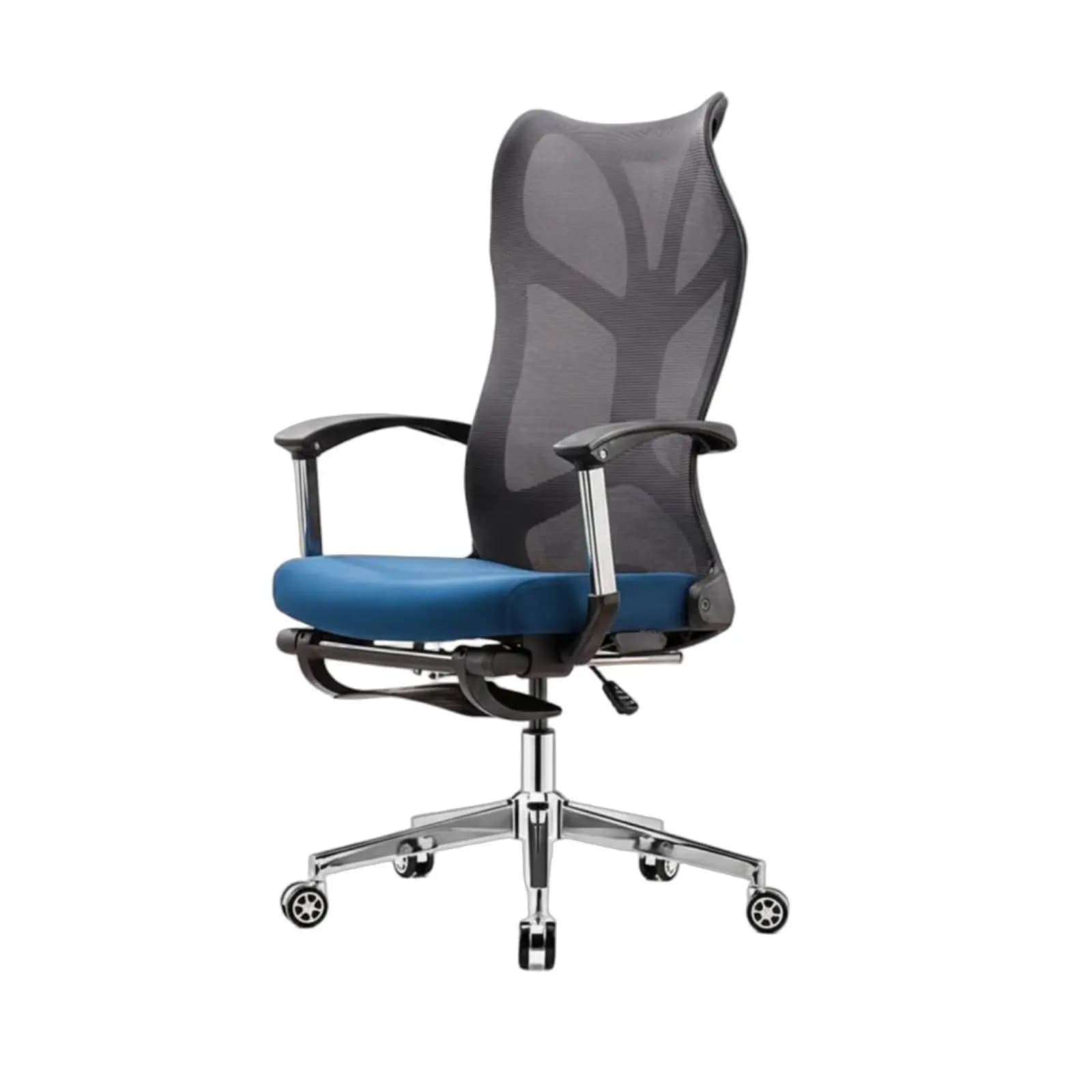 Sedia da Ufficio Reclinabile con Poggiapiedi, Design Ergonomico, Rotazione a 360° ° Supporto Girevole Highspine per Studio e Gaming