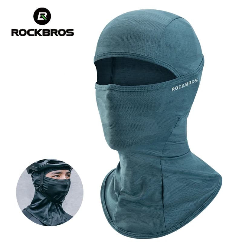 ROCKBROS maschera integrale protezione solare UV maschera da ciclismo passamontagna estivo cappello sciarpa da bici maschere per moto all'aperto traspiranti