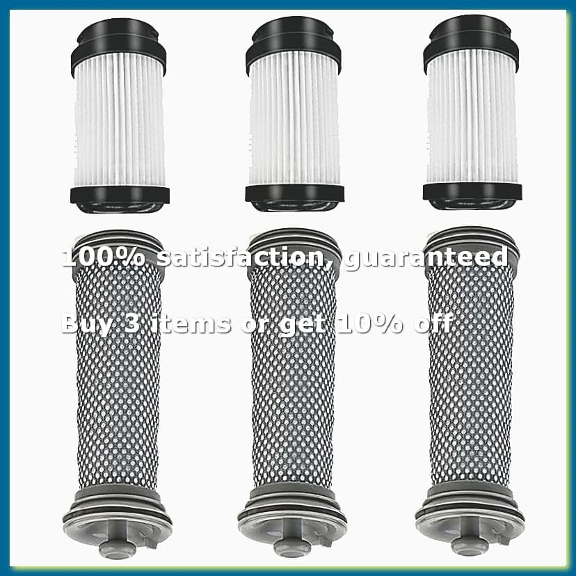 Filter Replacement Parts Kit for S15/S15 Essentials/S15 Pet Ex Vacuum Cleaner, Pre Filters HEPA Filters-A49I