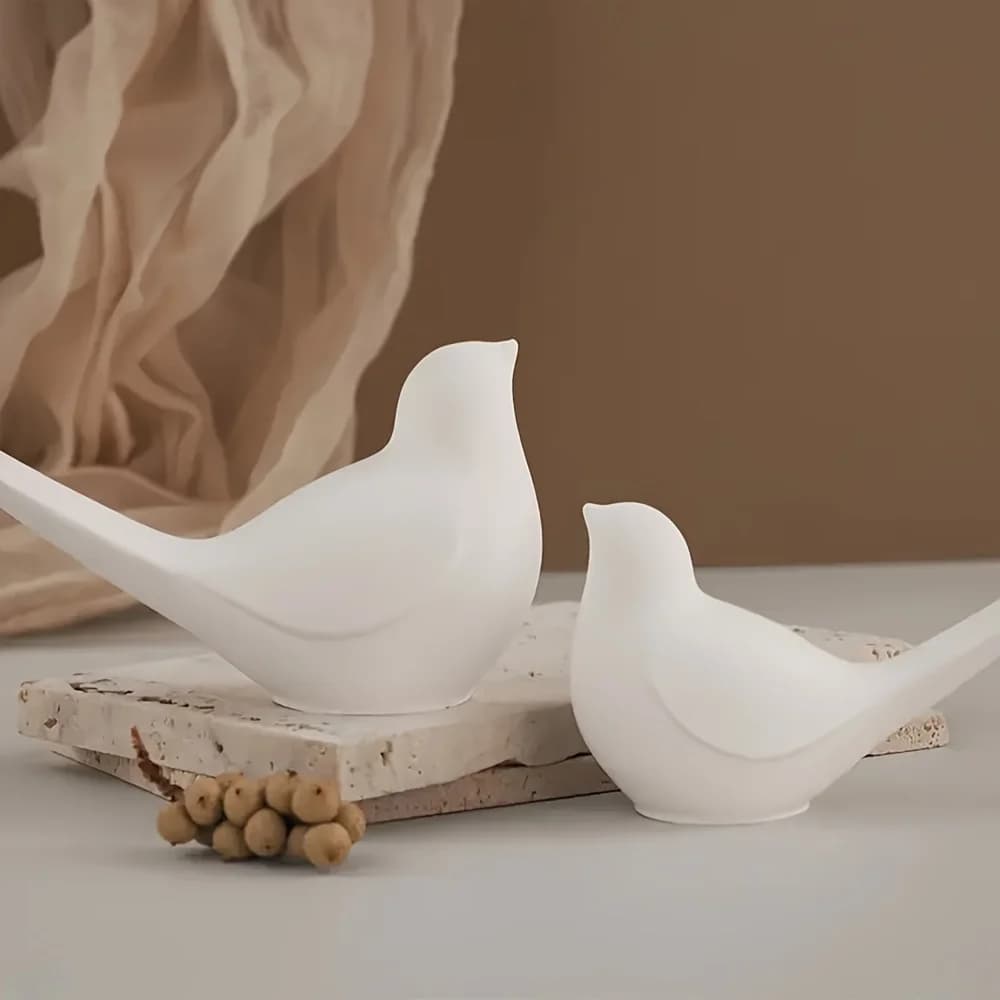 Stampo in silicone a forma di uccello, adatto per gesso, cemento e resina - perfetto per creare ornamenti da tavolo unici e artistici