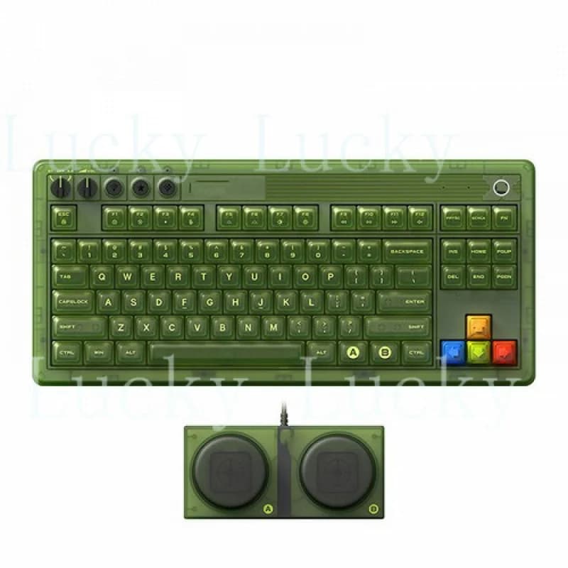 8Bitdo Retro Mechanic Keyboard with Translucent Green RGB Lighting