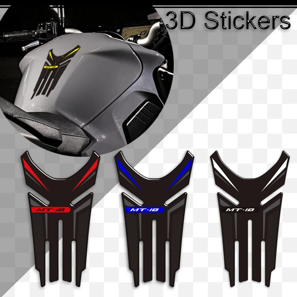For MT10 FZ10 FZ MT-10 MT-10 SP Motorcycle Tank Pad Cap Tank Pad Side Grips Gas Fuel Oil Kit Knee Protector Sticker Decal