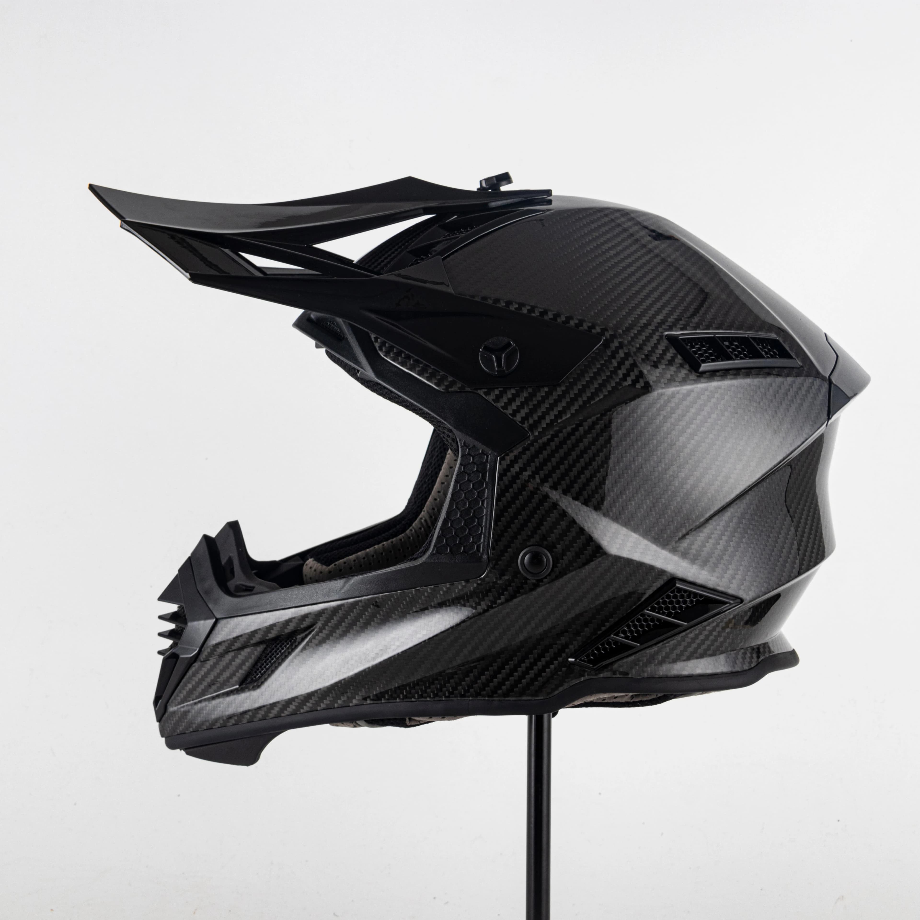 3K Carbon Fiber Motocross Helmet ECE 22.06 Certified Off‑Road Dirt Bike Full Face Motorcycle Helmet