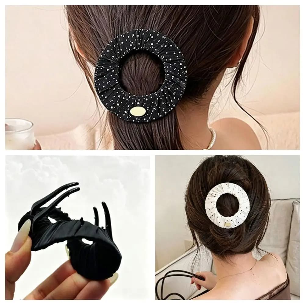 New Round Shape Hair Clip ABS Hair Styling Tool Hairpins Hair Accessories Flexible Hair Clip for Lying Down and Driving