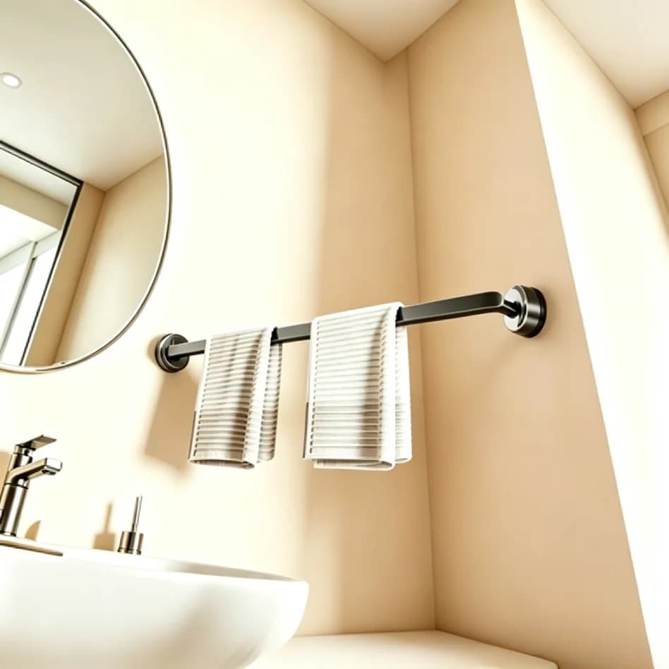 Suction Cup Wall-mounted Door Hook No Drill Towel Bar Towel Rack Kitchen Hook Bathroom