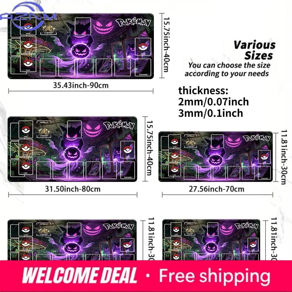 Tappetino da Gioco TCG Gengar Haunted Carnival / Tappetino per Mouse da Gaming