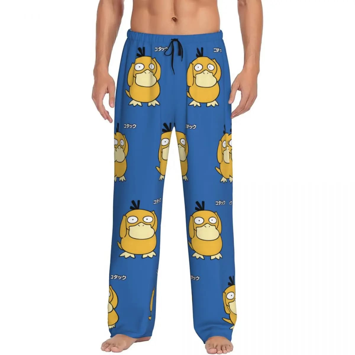 Pantaloni da pigiama da uomo con stampa personalizzata, pantaloni da pigiama, film animato, indumenti da notte, pantaloni da salotto con tasche