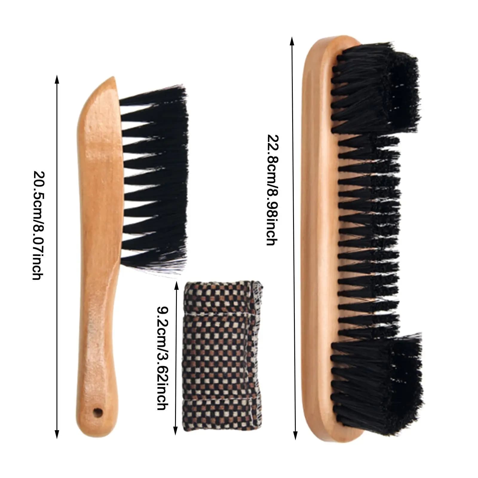 Kit di Pulizia per Tavolo da Biliardo con Spazzola Ergonomica e Manico in Legno, Accessori per Riparazione Punte Stecche da Snooker, per Bar, Club e Casa