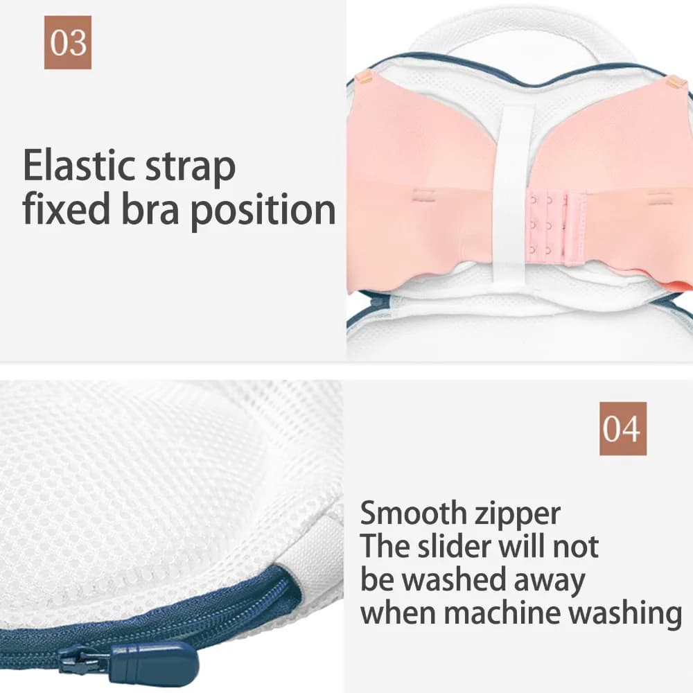 Easy-clean Mesh Laundry Bag Drawstring Fine-hole Underwear Wash Bag Grey/Blue Delicate Laundry Bag Laundry Wash