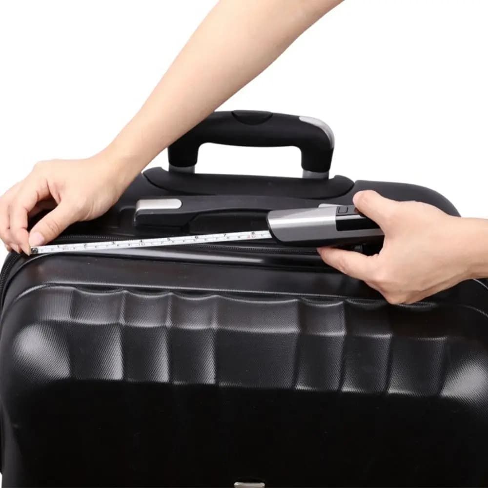 50Kg/110Lb Hand Luggage Scale LCD Digital with Tape Measure Electronic Scale High-Precision Electronic Suitcase Scale Fishing
