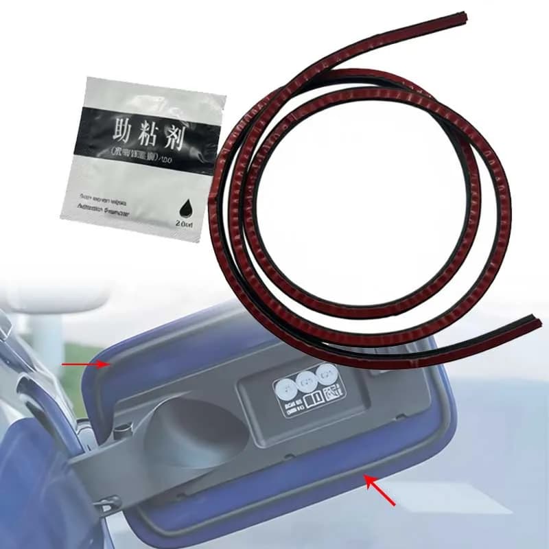 Universal Black Gasket Waterproof Dust Cover for Tank Car and Charging Door Cover - 1 Piece