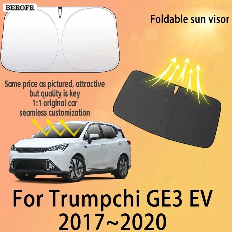 For Trumpchi GE3 Mitsubishi Eupheme EV 2017~2020 Front Windshield Sunshade Privacy curtain Car Sun Visor High quality Accessorie