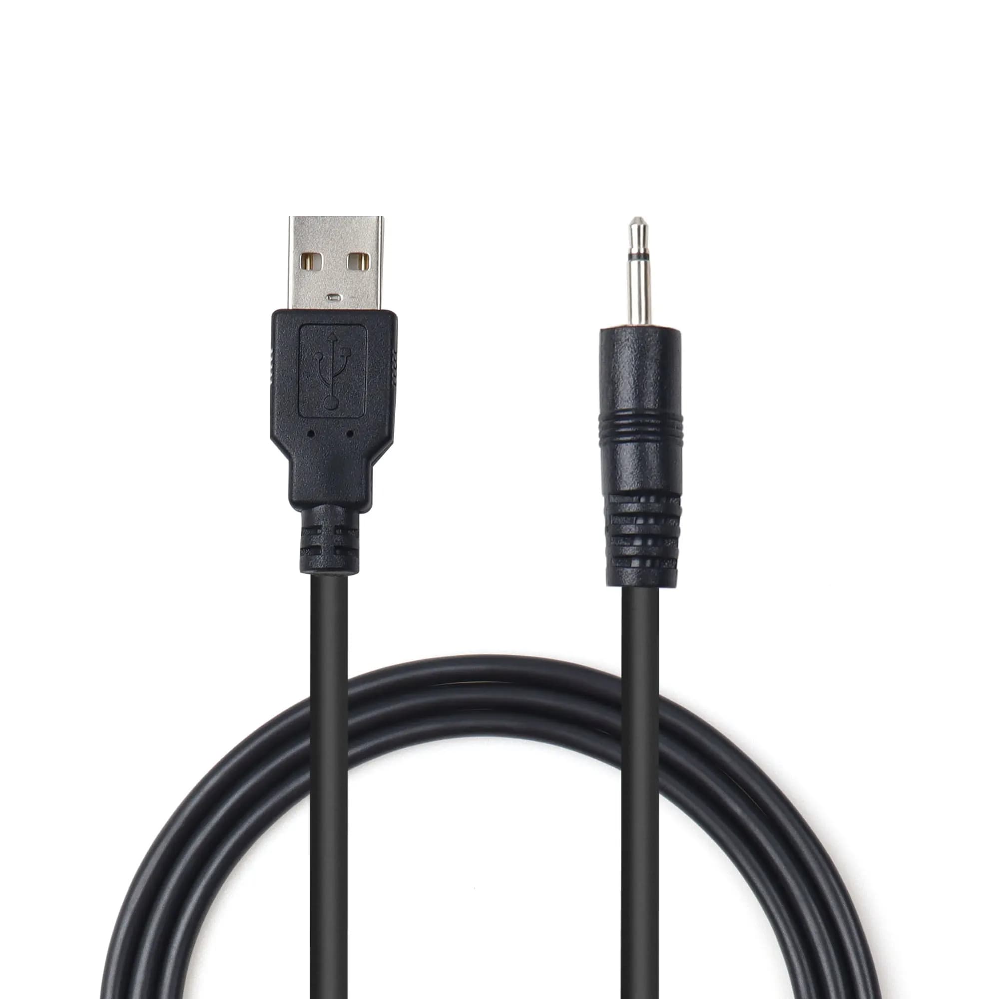 diLANO diCavo audio mono from USB to 2.5 mm to 2 poles with 2.5 mm aux jack, single power cable for electric brushes and children's toys