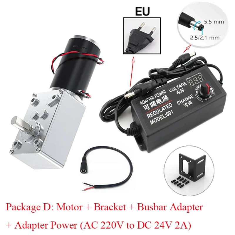 5840-31ZY motoriduttore di riduzione 12 v24v 7RPM-470RPM coppia elevata ad alta potenza 2-70kg motoriduttore a vite senza fine