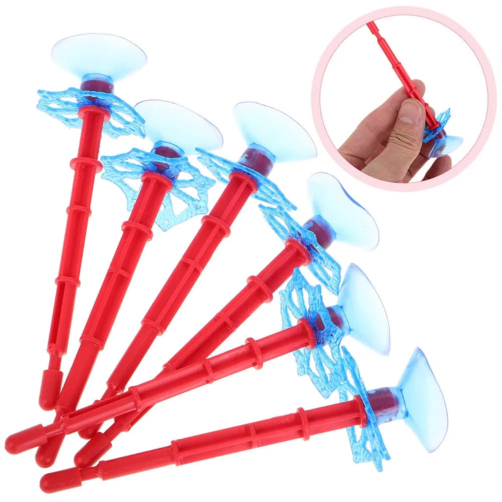 Set di 12 Frecce in Plastica con Ventosa per Lanciatore di Ragnatele, Gioco Sportivo all'Aperto, Attività Creativa e Immaginativa per Interni