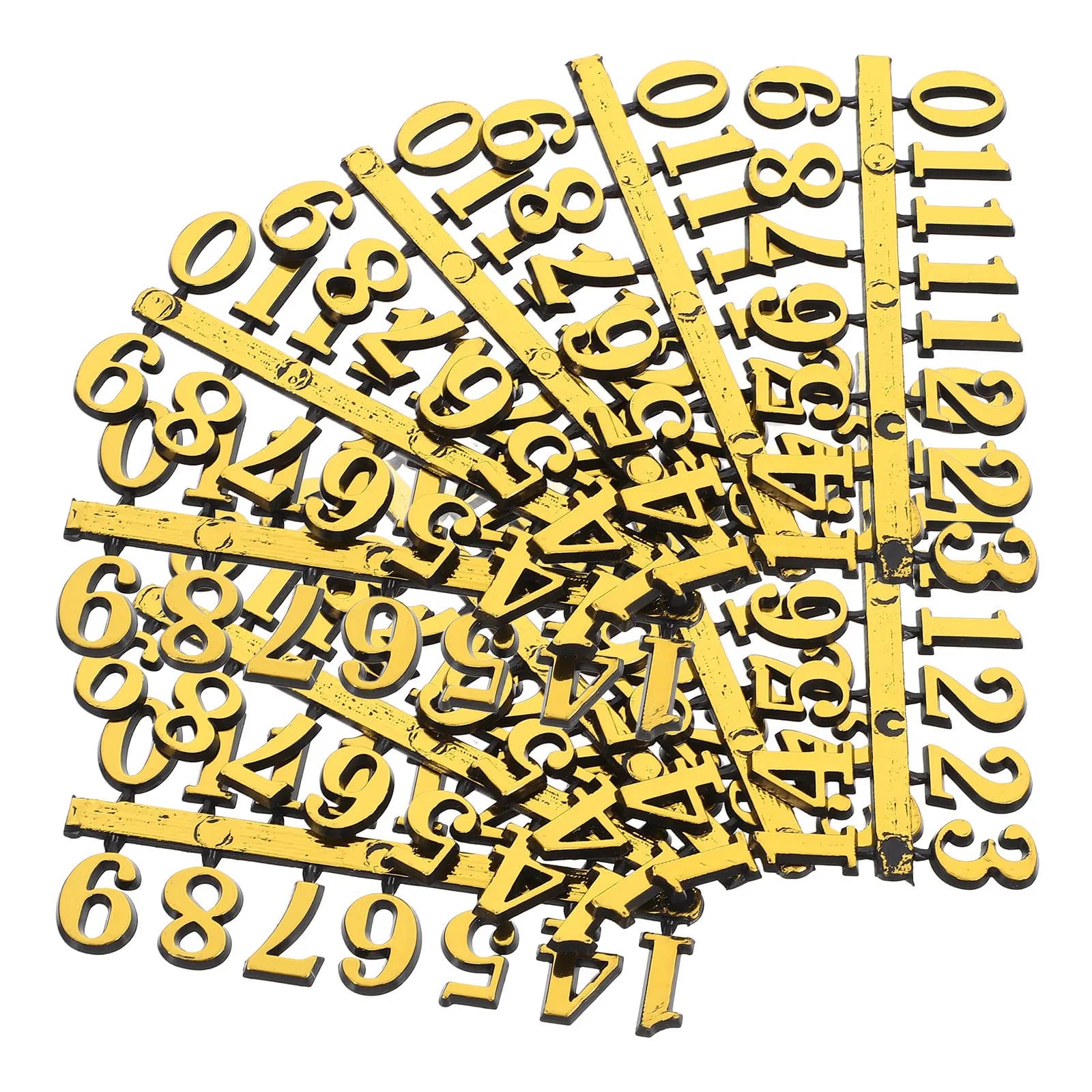10 set Wall Bell Numeral For Replacement Repairing Diy Digital Numerals Kit Wall Clock Numerals Clock Making Parts Kit
