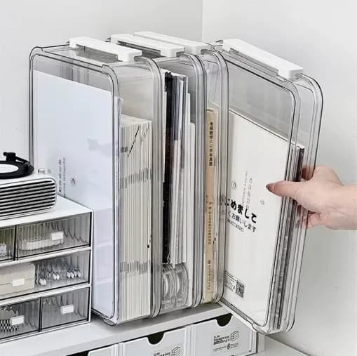 Document Storage Box Family Certificate File Box Storage Container Manual Card Holder Document Organizer Home Use Property